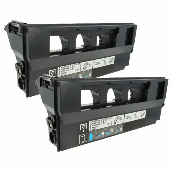 2x Contentor de Toner Residual vhbw Compatível com Konica Minolta WX-101, A162WYA, A162WY1 - Preto