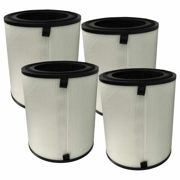 Pack 4x Filtros de Reposição para Purificador Levoit LV-H133-RF-RTL - HEPA + Carvão Ativado