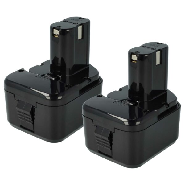 2x Bateria compatível Hitachi 320608, 320606, 320388, 320387, 320386 - 3300 mAh, 12 V, NiMH