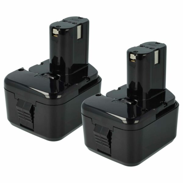 2x Bateria compatível Hitachi 320608, 320606, 320388, 320387, 320386 - 3300 mAh, 12 V, NiMH