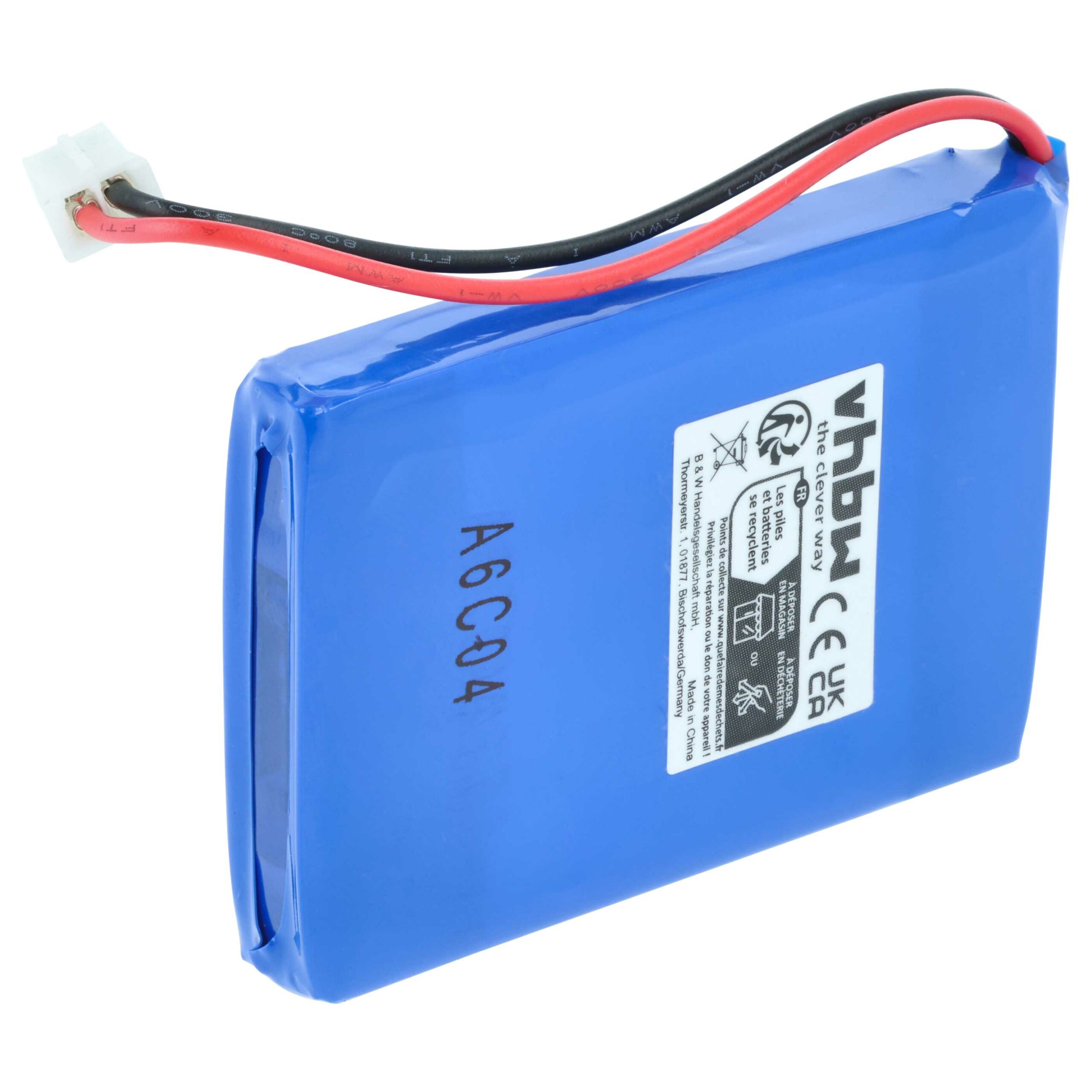 Bateria vhbw 2x para Rádio Albrecht 083448, JHHY903448A - 1300 mAh 3.7V Li-Ion - Image 2