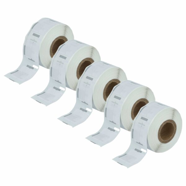5x Rolos de Etiquetas vhbw substitui Dymo 11353 - 12 mm x 24 mm