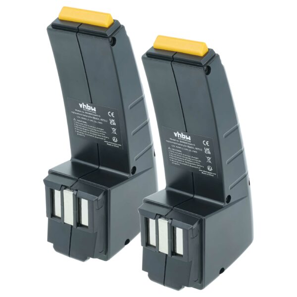 2x Bateria vhbw 12V 2100 mAh NiMH para Festo Festool (487512, 486831, 488438, 487701)