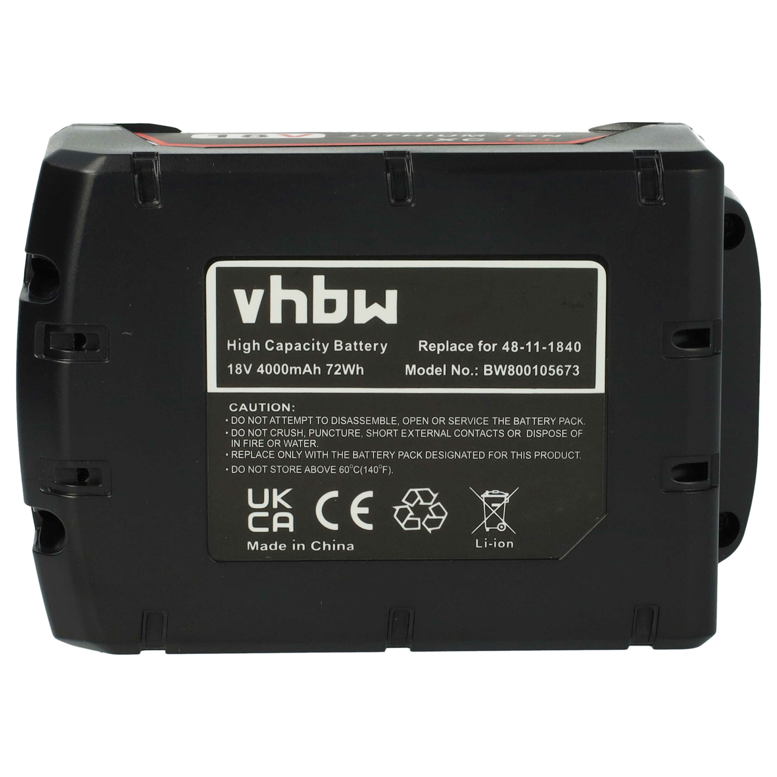 Bateria vhbw para Berner BBP 18, 175187 Ferramentas Elétricas - 4000 mAh, 18 V, Li-Ion - Image 3