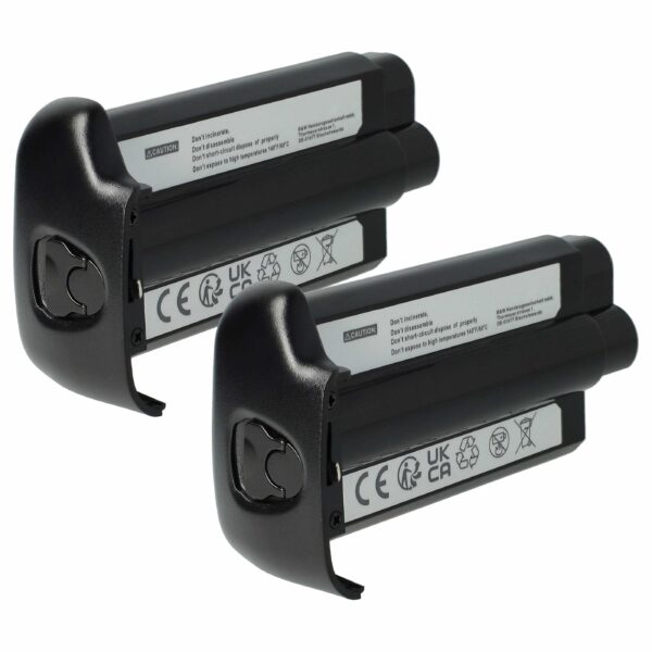 2x Baterias vhbw para Nikon EN-4 - 1800mAh, 7.2V, Li-Ion