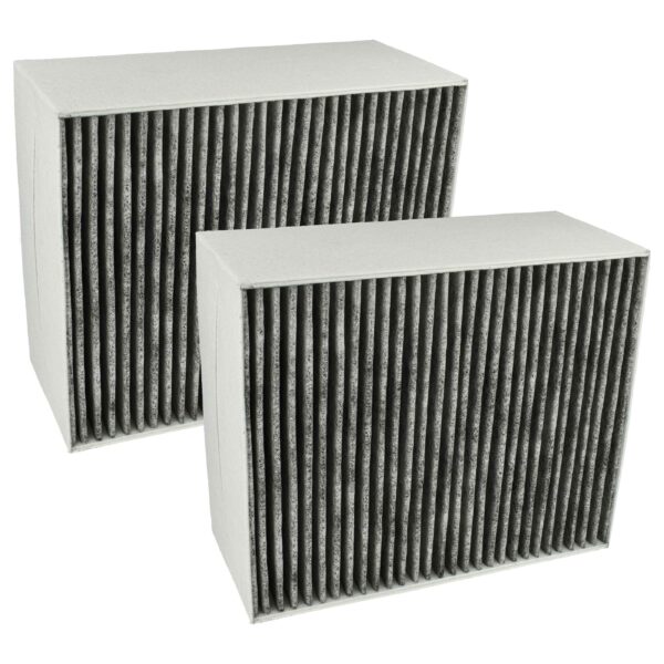 2x Filtro de Carvão Ativado Compatível com Bosch 00678460 para Coifa - 22,7 x 18,9 x 10 cm