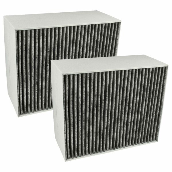 2x Filtro de Carvão Ativado Compatível com Bosch 00678460 para Coifa - 22,7 x 18,9 x 10 cm
