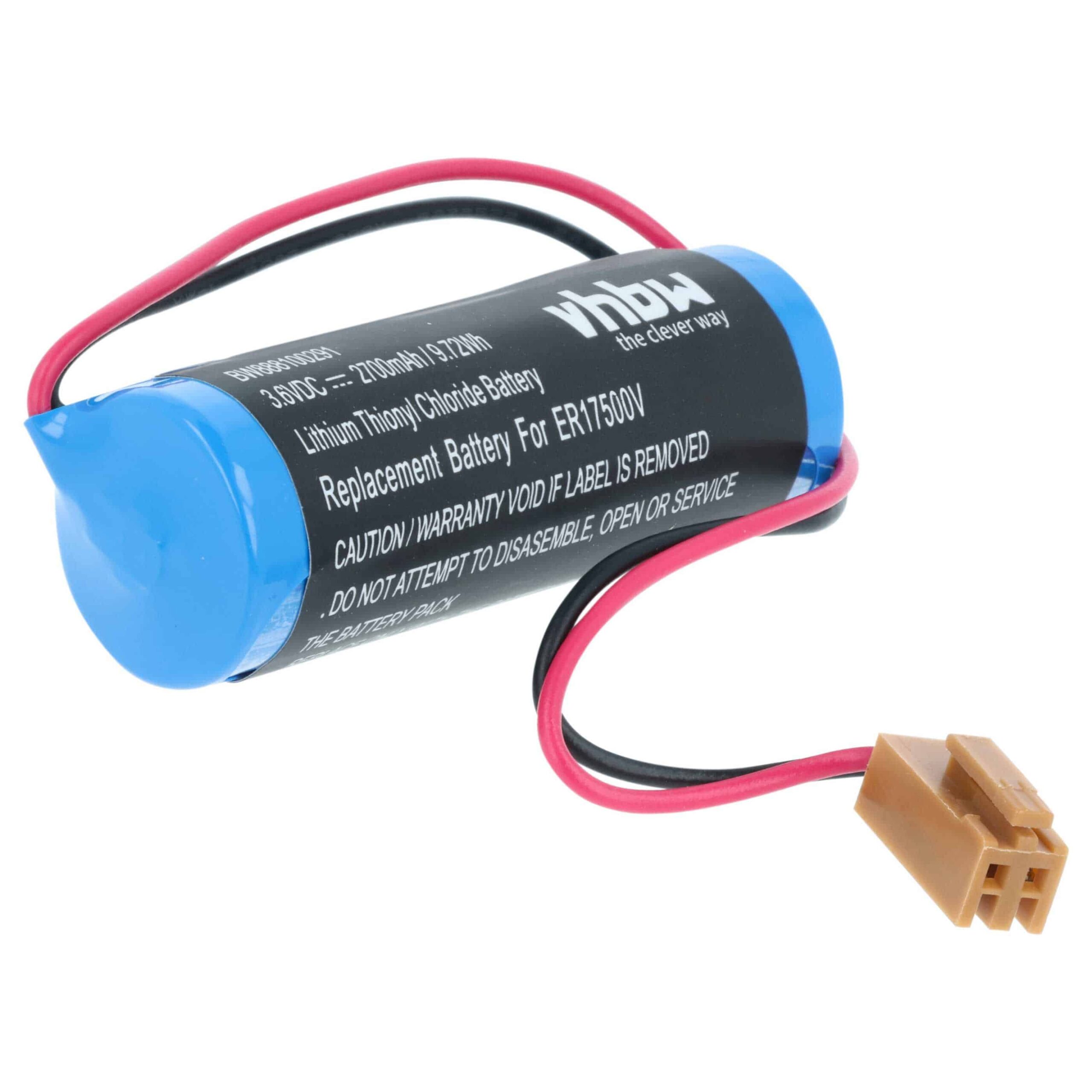 Bateria vhbw ER17/33 para Controlador CNC Omron - 2700 mAh 3.6V Li-MnO2
