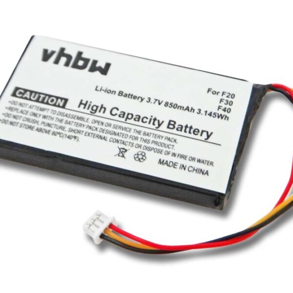 Bateria GPS vhbw para Navman BT000021C - 850mAh, 3.7V