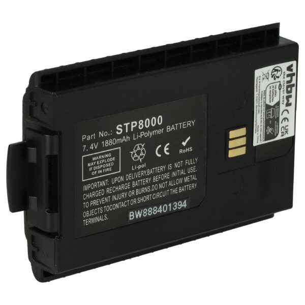 Bateria para Rádio Sepura 300-01174, 300-00635, 300-00631, 300-00634 - 1880 mAh 7.4 V Li-polímero vhbw