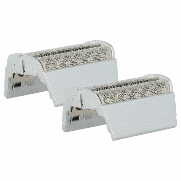 2x Lâmina Dupla para Barbear Braun SB505, 31B, 31S - com Moldura, Prateado