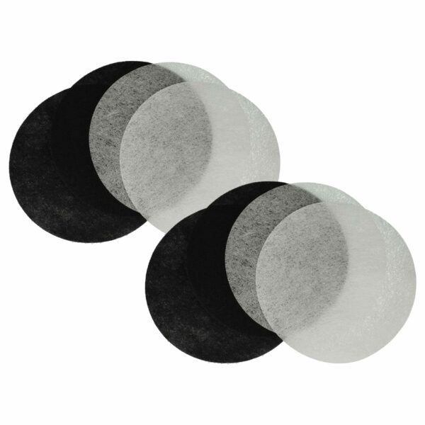 Conjunto de 4 Filtros de Carvão Ativado e 4 Filtros de Gordura para Fritadeira Moulinex AD-5