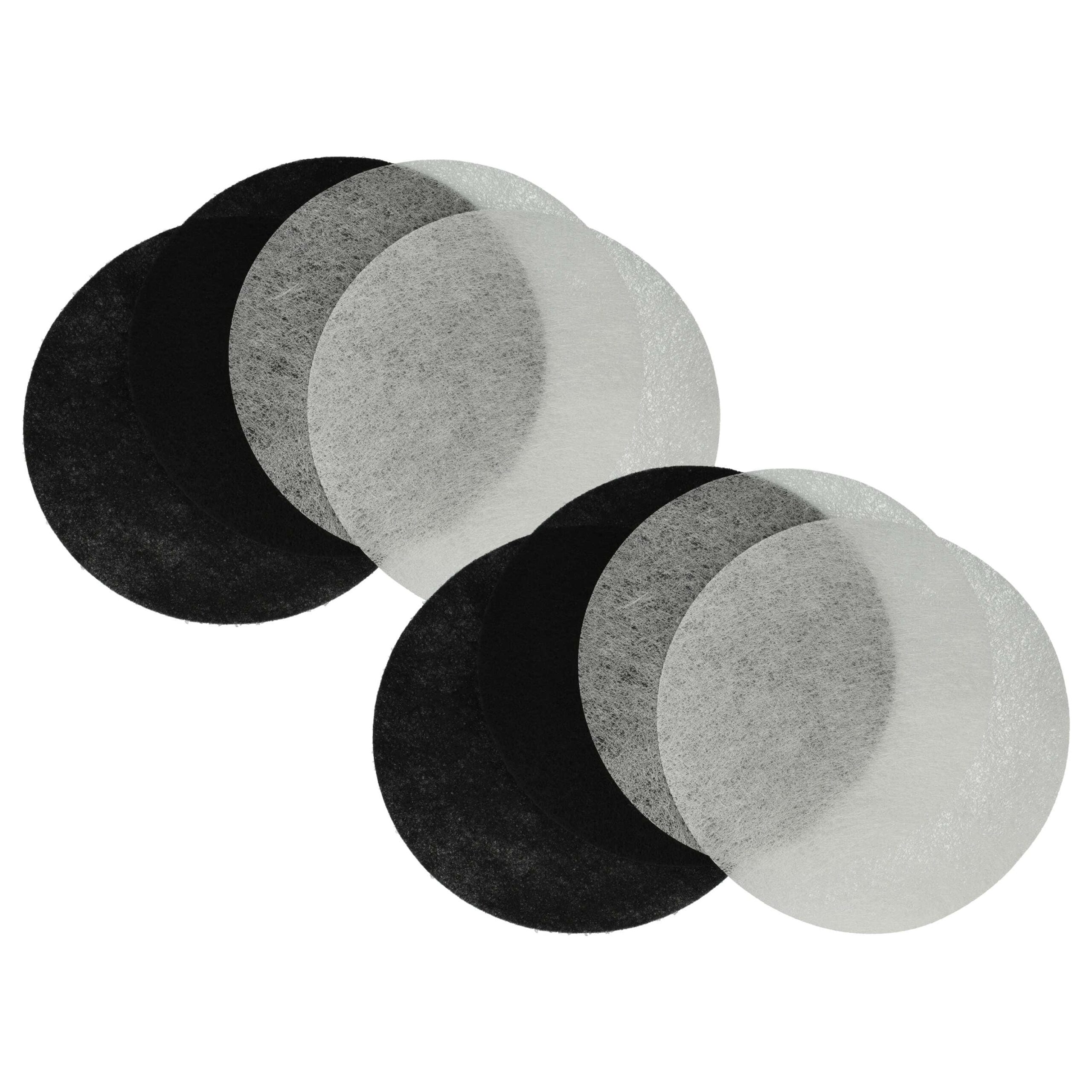 Conjunto de 4 Filtros de Carvão Ativado e 4 Filtros de Gordura para Fritadeira Moulinex AD-5