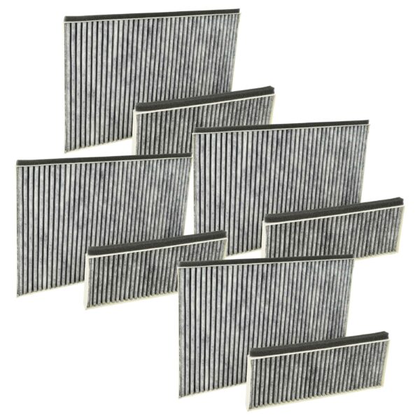 Pack de 8 Filtros de Carvão Ativado para Coifa - Compatível Alapure HFK8700