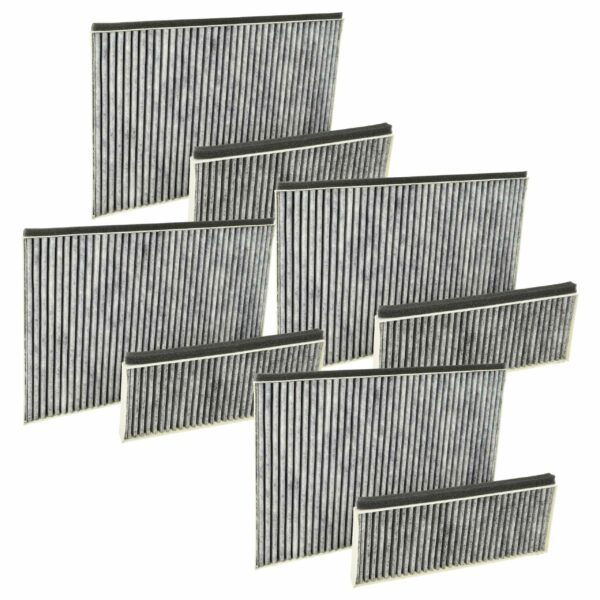 Pack de 8 Filtros de Carvão Ativado para Coifa - Compatível Alapure HFK8700