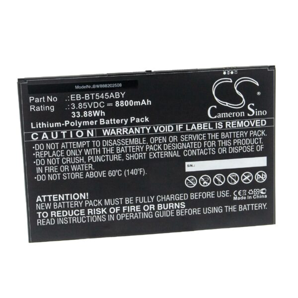 Bateria vhbw para Samsung Tablet EB-BT545ABY - 8800 mAh 3.85 V Li-polímero