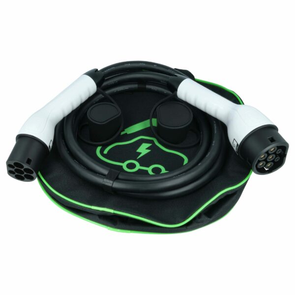 Cabo de Carregamento Type 2 para Type 2, Trifásico, 32 A, 22 kW, 3 m - vhbw