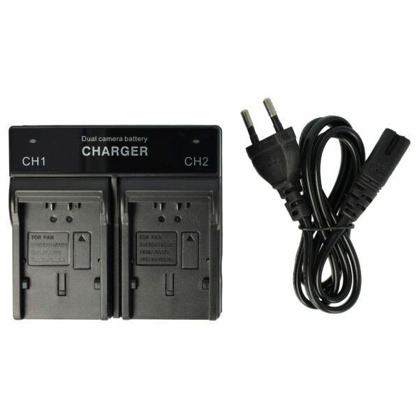 Carregador vhbw para Panasonic Lumix DMC-TZ1, DMC-TZ2, DMC-TZ3, DMC-TZ4 - 1 A, 4.2/8.4 V
