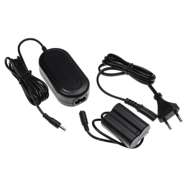 Carregador de Corrente vhbw AC-84V para Câmara Fujifilm + Acoplador DC - 2 m, 8.4 V
