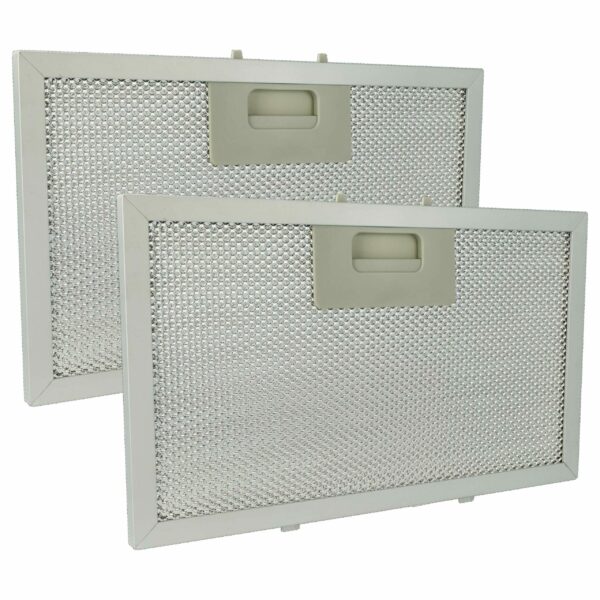 2x Filtro de Gordura Metal Longa Duração vhbw compatível com Klarstein 10034877