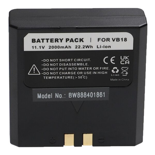 Bateria vhbw para Flash Godox / Flashpoint - 2000 mAh 11.1 V Li-Ion