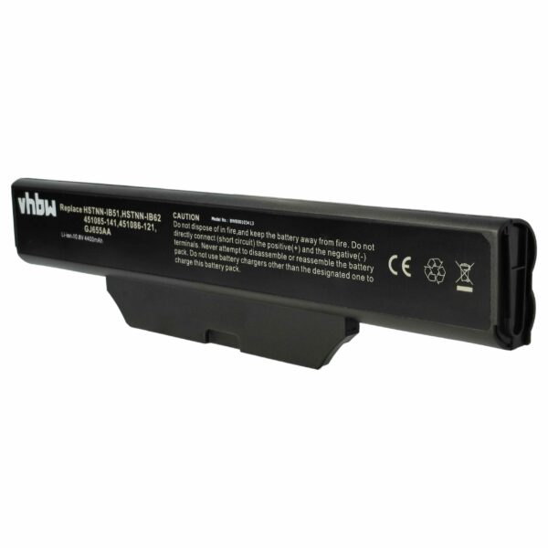 Bateria para Portátil HP Compatível 451086-001, 451086-121, 451085-141, 451085-661 - 4400 mAh 10.8 V Li-Ion