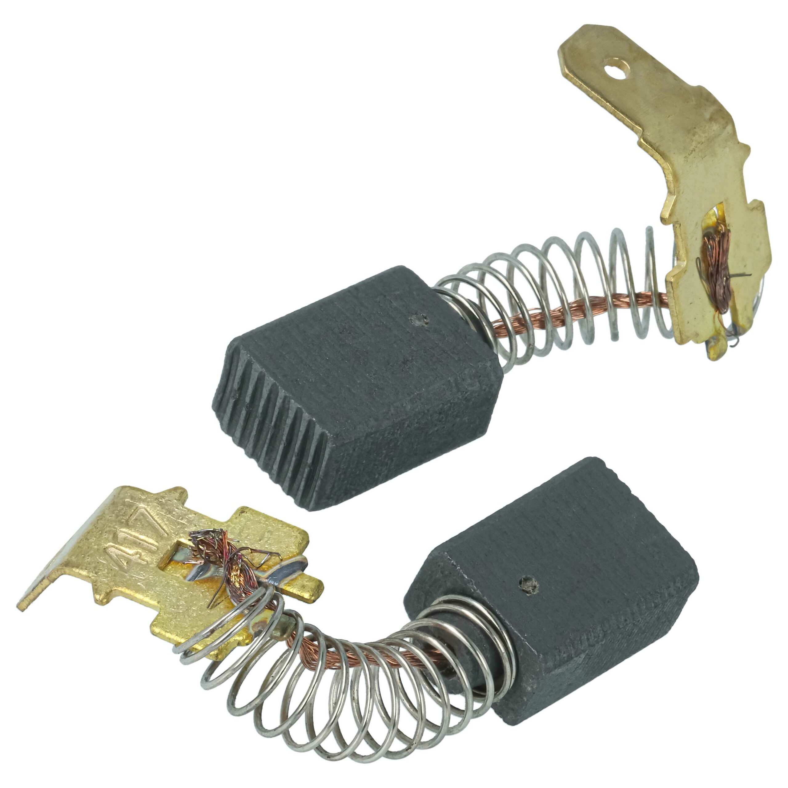 2x Escovas de Carvão vhbw para Ferramentas Elétricas Makita e Hilti - 6 x 9 x 12.3 mm