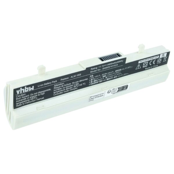 Bateria para Notebook Asus compatível com 70-OA1B1B2100, 0B20-00KA0AS, 90-OA001B9000 - 4400 mAh 11.1 V Li-Ion, Branca