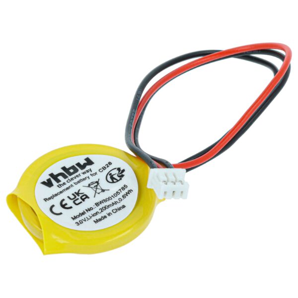 Bateria BIOS vhbw para Dell 23.22056.001, CB28 - 200 mAh 3V Li-Ion
