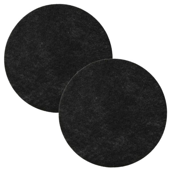 2x Filtro de Carvão Ativado vhbw para Fritadeira DeLonghi 5512500259 - 130 mm