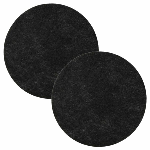 2x Filtro de Carvão Ativado vhbw para Fritadeira DeLonghi 5512500259 - 130 mm