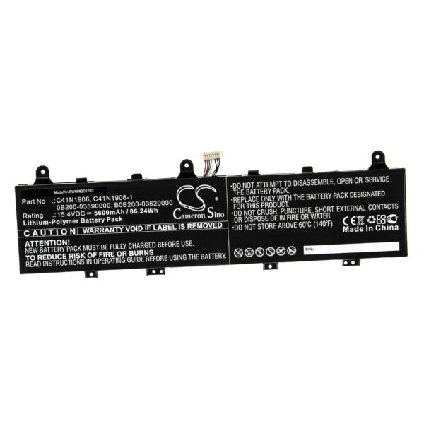 Bateria vhbw para Asus (B0B200-03620000, 0B200-03590000, C41N1906) - 5600 mAh 15.4 V Li-polymer