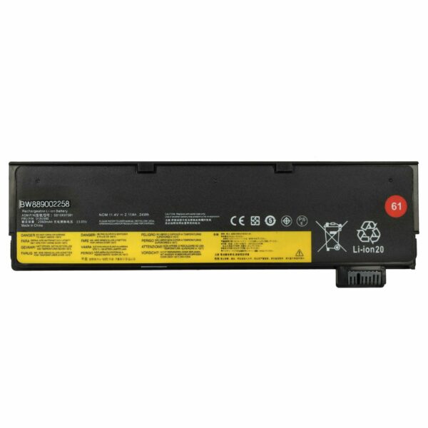 Bateria vhbw para Lenovo ThinkPad T470, T480, T580 - 2060 mAh 11.4 V Li-Polymer