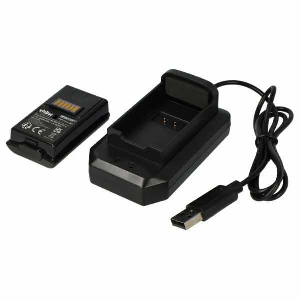 Bateria Recarregável vhbw 4800 mAh para Comando Xbox 360 com Carregador USB