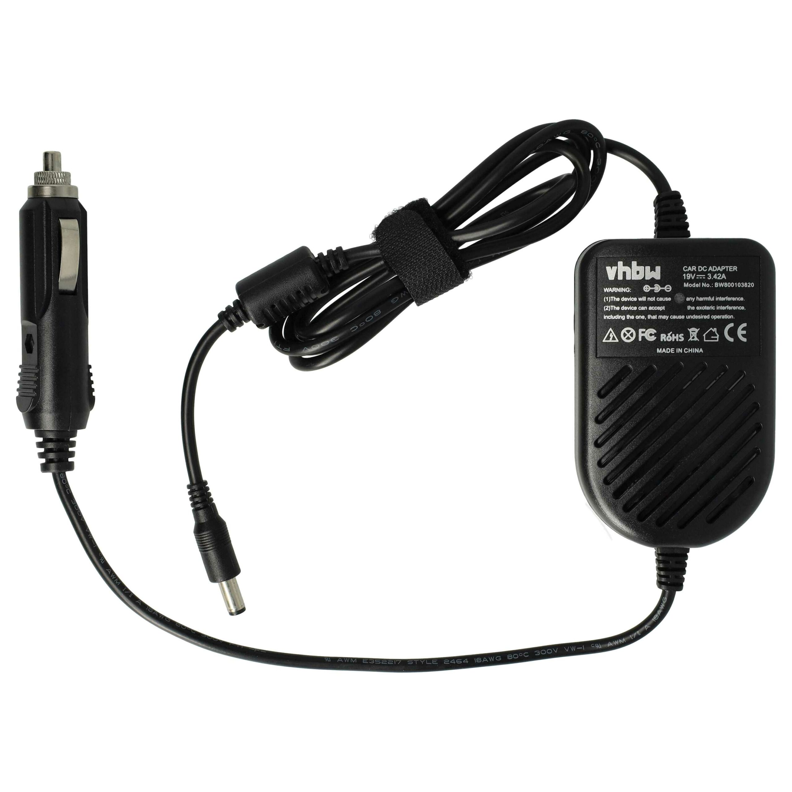 Carregador para Isqueiro de Carro vhbw Acer LC.ADT01.001 65W 19V / 3.42A - Image 3
