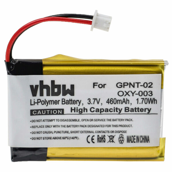 Bateria vhbw compatível com Nintendo OXY-001, OXY-003, GPNT-02 - 460 mAh 3.7 V Li-polymer