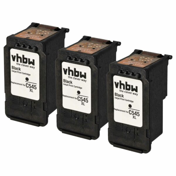 3x Cartuchos de Tinta Compatíveis Canon PG-545XL, PG-545 IP2820 - Preto vhbw