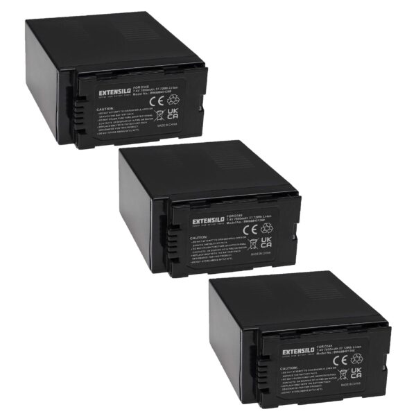 Bateria EXTENSILO 7800 mAh para Hitachi DZ-BP28, DZ-BP16 - Compatível com Câmaras de Vídeo