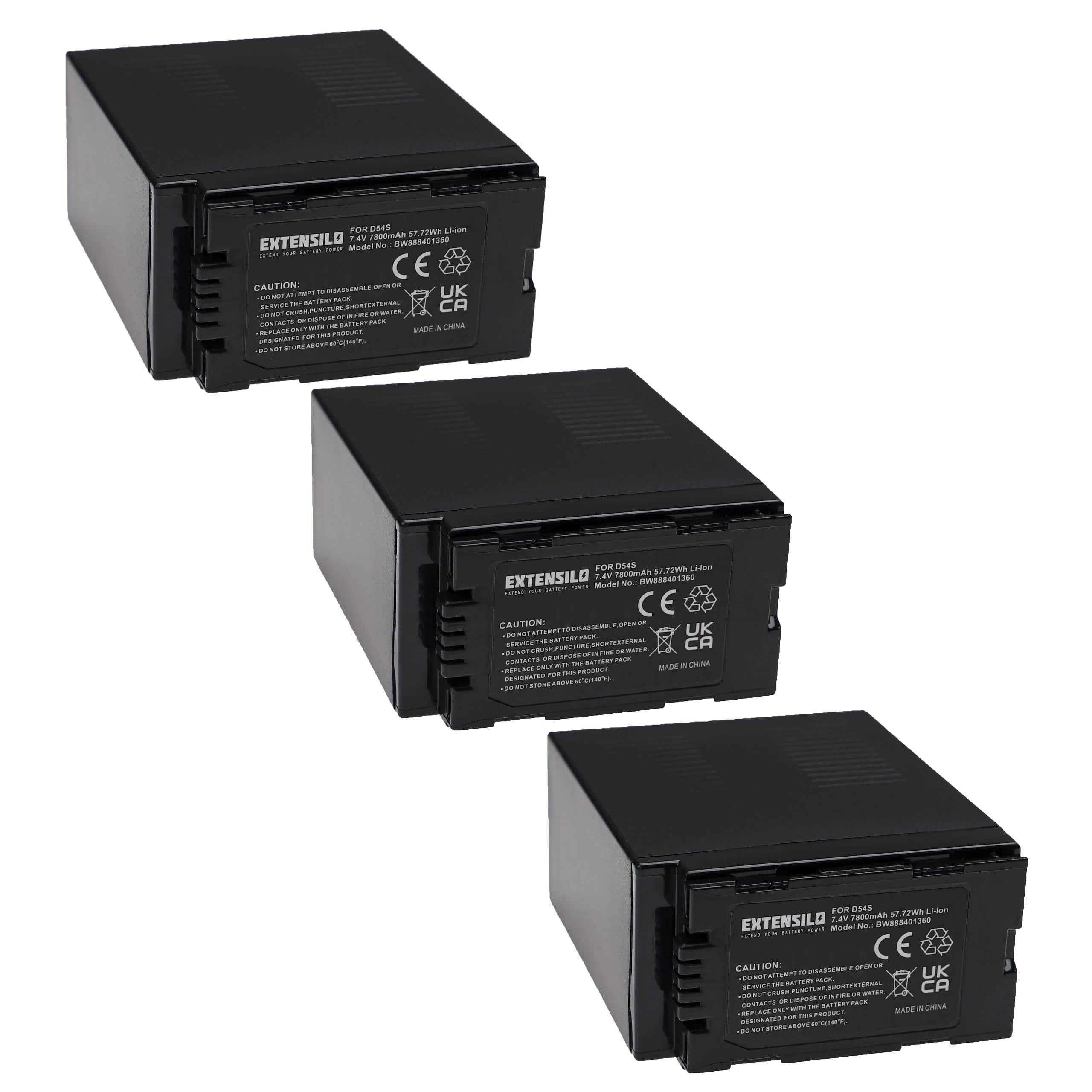 Bateria EXTENSILO 7800 mAh para Hitachi DZ-BP28, DZ-BP16 - Compatível com Câmaras de Vídeo