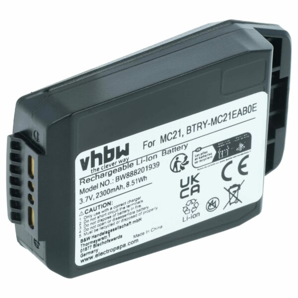 Bateria vhbw para Motorola 82-105612-01, BTRY-MC21EAB0E, 82-150612-01 - 2300mAh, 3.7V