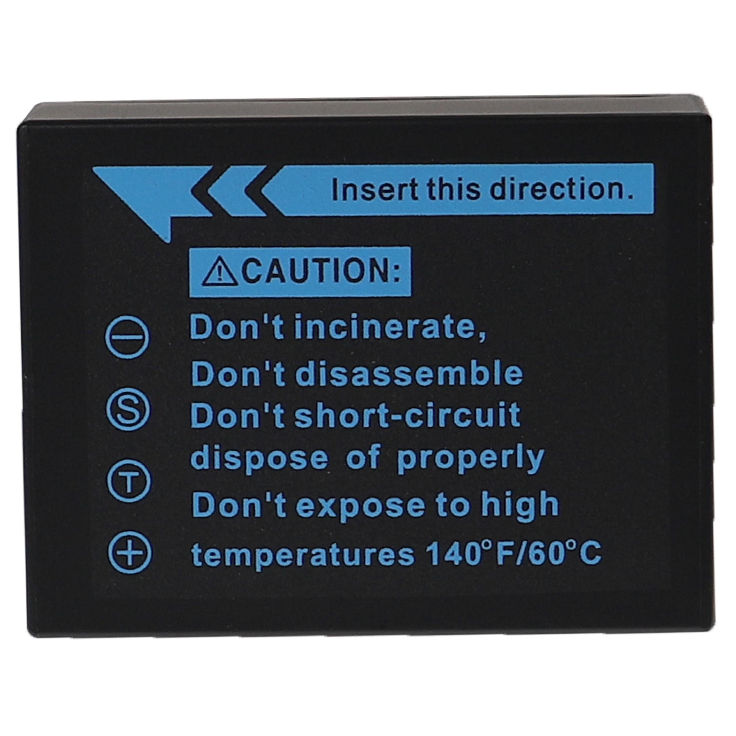 2x Baterias EXTENSILO para Fujifilm NP-W126, NP-W126s - 1140mAh, 7.2V - Image 2
