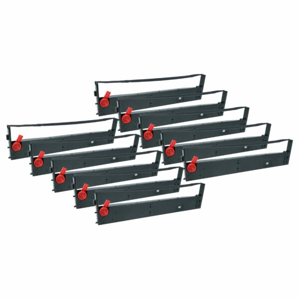 10x Fita de Tinta para Impressora Matricial Tally Genicom 062471 - vhbw Preta