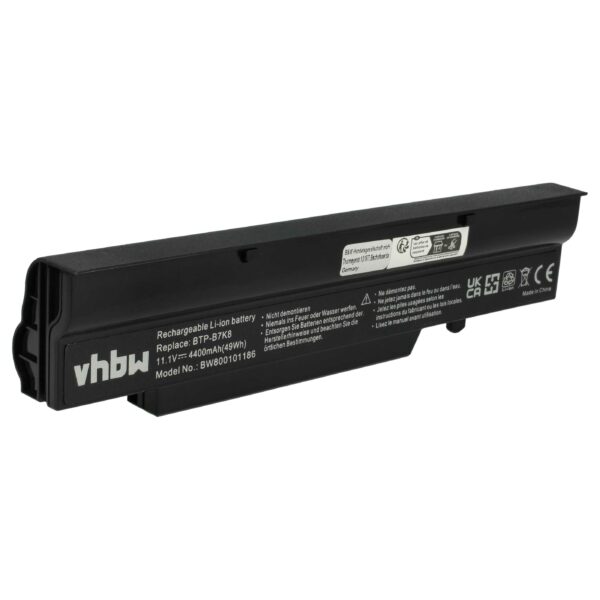Bateria vhbw para portátil Fujitsu Amilo / Esprimo / Medion Akoya 4400 mAh 11.1 V