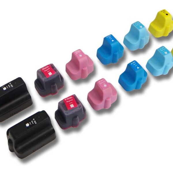 Conjunto de 12x Tinteiros vhbw para HP Photosmart 3100, 3107, 3108, 3110 - 200ml