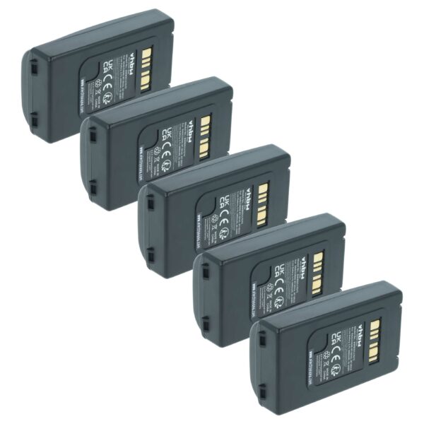 5x Bateria vhbw compatível Datalogic 94ACC0048, BT-0015, 94ACC0046 - Scanner POS - 6800 mAh 3.7V