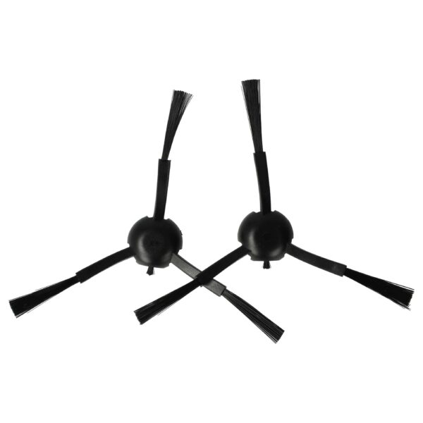 2x Escovas Laterais para Aspirador Robótico Dreame, Xiaomi, Mova L10s Pro - 3 Braços, Preto