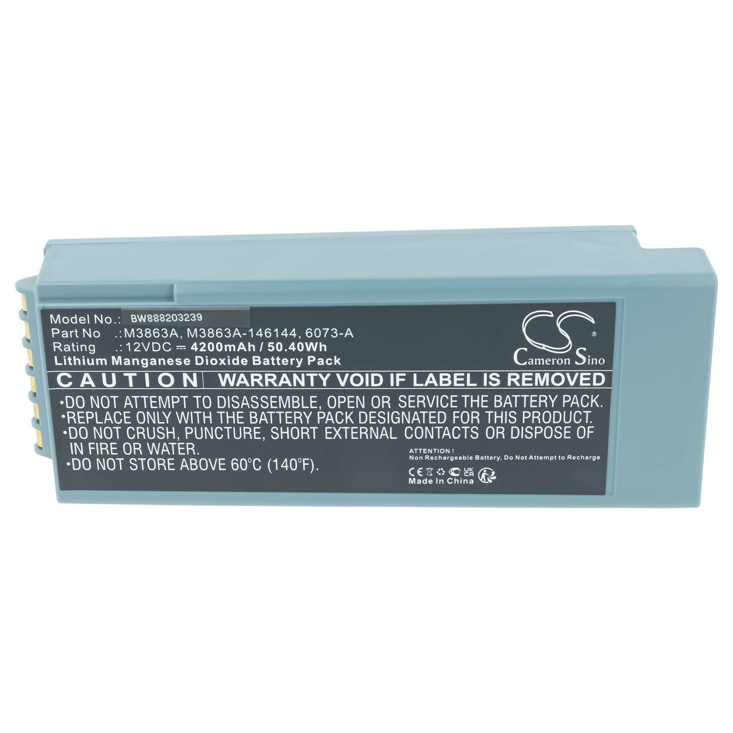 Bateria vhbw para Equipamento Médico Philips M3848A 4200 mAh 12 V Li-MnO2 - Image 3