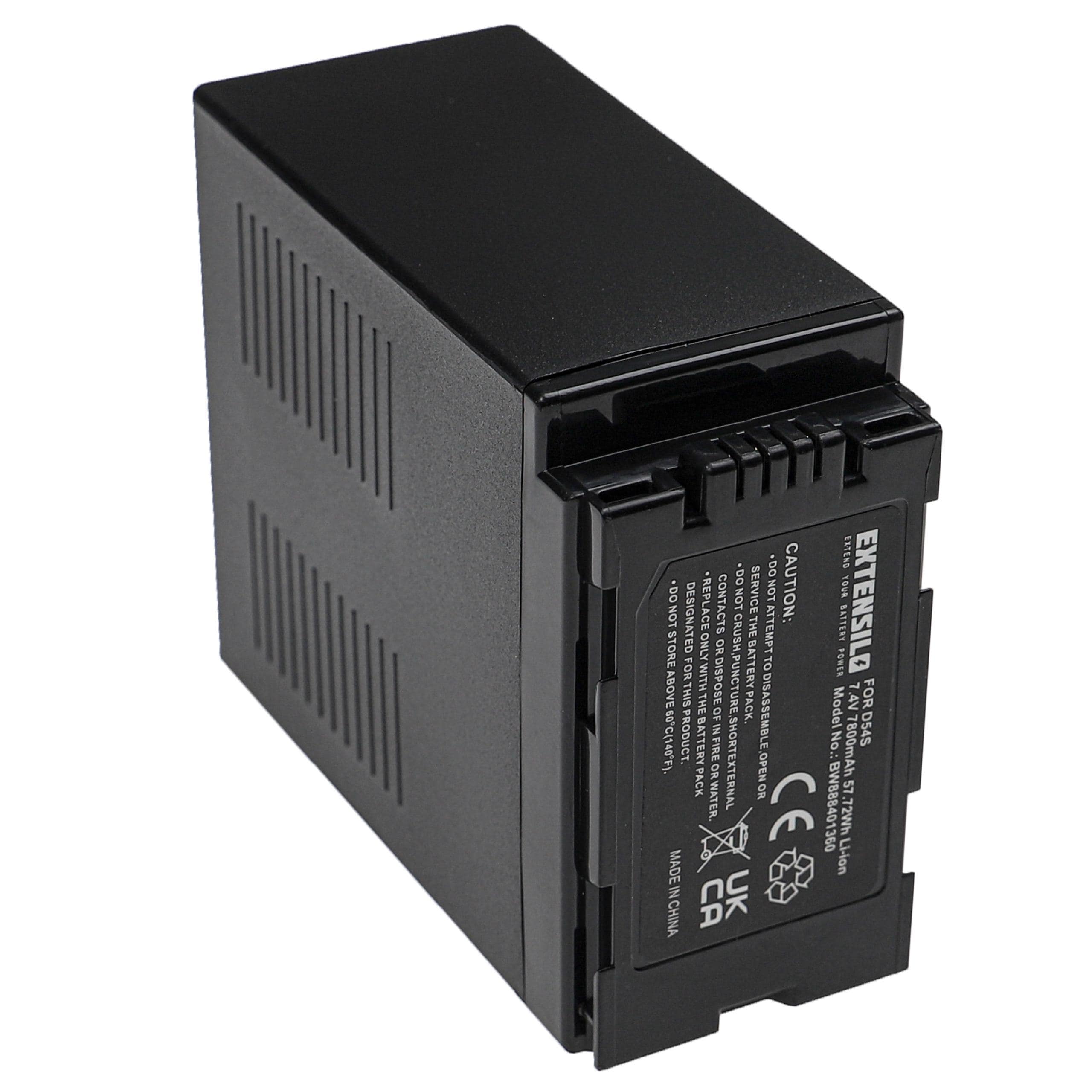 Bateria EXTENSILO 7800 mAh para Hitachi DZ-BP28, DZ-BP16 - Compatível com Câmaras de Vídeo - Image 3