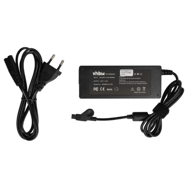 Carregador de Corrente Contínua vhbw para Portáteis Dell - 90 W, 200 cm