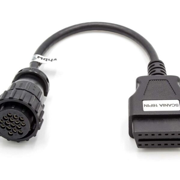 Adaptador OBD2 16 Pinos OBD1 para Scania e DAF vhbw